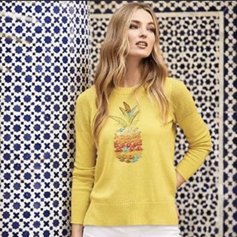 NWT Lisa Todd You Had Me At Aloha Cotton Sweater S